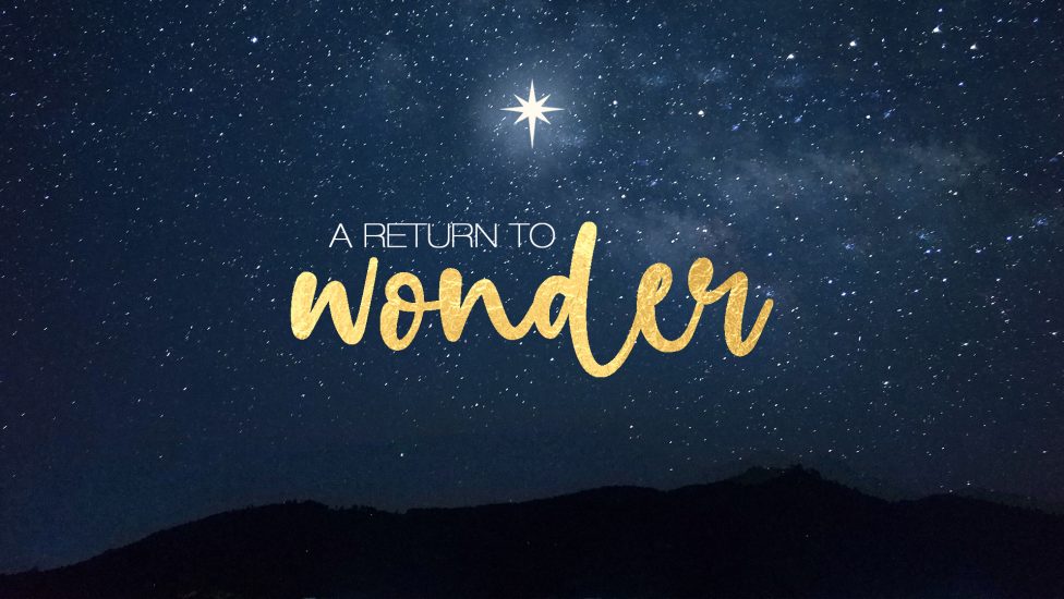 A Return to Wonder